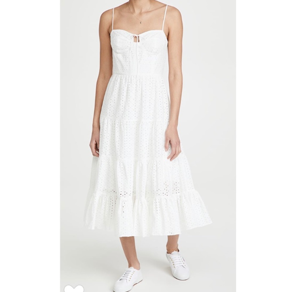WAYF Timber Bustier Midi Dress 🤍